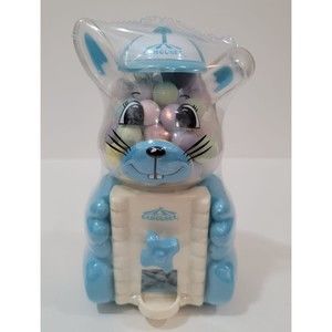 Vintage Boy Bunny Rabbit Gum Ball Machine by Carousel Blue Unopened 80s